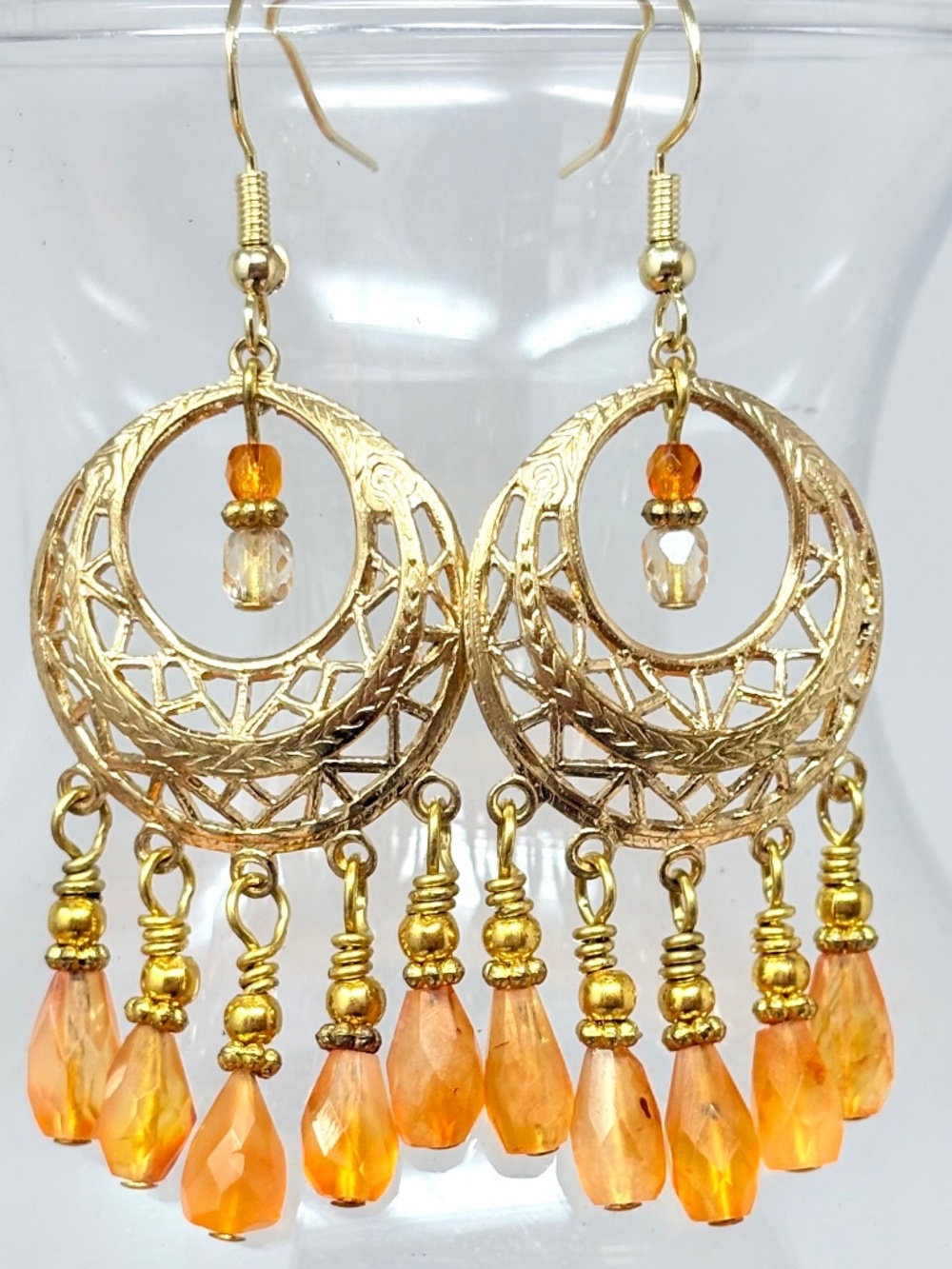 Carnelian Chandelier Earrings